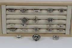 Sterling Silver .925 Curated Ring Assortment Various Sizes & Styles (20 Ring Lot)