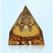 Ganesha Organite with Tiger Eye Pyramid Crystal