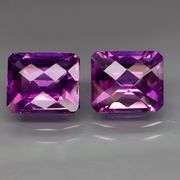 Substantial set of 12x10mm Royal purple Amethyst weighing 11.89 carats!