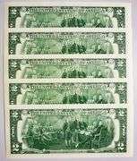 (5) Superb Crisp $2 2017A Star Replacement Notes Chicago-Consecutive!