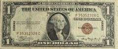 $1 Hawaii 1935 A Emergency Issue Silver Certificate