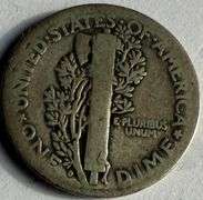 Key 1916 D Mercury Dime