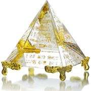 Crystal Pyramid Paperweight