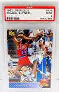 Shaquille O'Neal 1992 Basketball Card, Mint 9