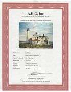 Highly Collectible After Fitz Hugh Lane One of a kind oil on Canvas signed by the artist, Point Iroq