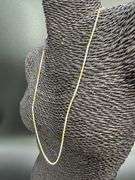 Sterling Silver Margarita Roc Chain Two Tone 14k Yellow Gold Plating 24" Necklace