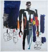 Colorful Jean-Michel Basquiat From 'Symbols and Signs'