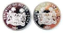 2 Sierra Leone 1 Dollar Olympic Coins