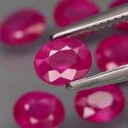 Collectors 2.22ct set of bright pigeon's blood Burmese Rubies!!!