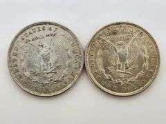(2) 1921 Morgan Silver Dollars