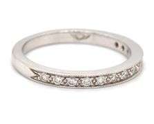 Stackable 14K WG Diamond Band
