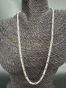 Men's 4.8mm Solid .925 Sterling Silver Hammered Curb Chain Link Italy Necklace 24"