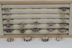 Sterling Silver Curated Ring Assortment Various Sizes & Styles (20 Ring Lot)