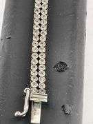 CERTIFIED 14K WHITE GOLD DIAMOND BRACELET