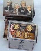 Nine US Presidential Proof Sets