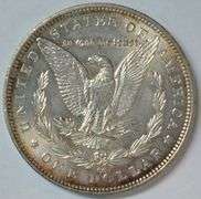 Real Nice Uncirculated 1891-CC Morgan Silver Dollar. Obverse lightly cleaned