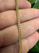 10k Yellow Gold Diamond Cut Miami Cuban Chain 18" Necklace