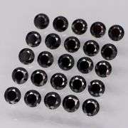 Diamond black! 2.82ct set of 2.8mm untreated Spinels!