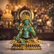 Handcrafted Buddha Tibetan Copper