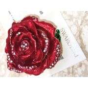 Fabergé-Style Rose and Bracelet with Swarovski Crystals