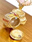 Beige Fabergé-Style Imperial Trinket Egg