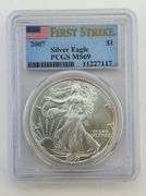 2007 American Silver Eagle, PCGS MS69 First Strike