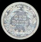 1892 Barber Silver Dime in AU Details