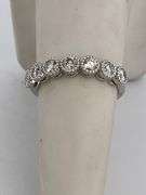 CERTIFIED BRAND NEW LADIES 14K WHITE GOLD AND DIAMOND BAND