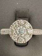 CERTIFIED AMAZING 14K WHITE GOLD AND DIAMOND RING