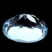 Brilliant 6.50ct oval cut sky blue Topaz