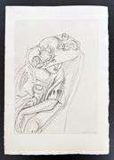 Very rare Henri Matisse etching signed in the plate, C.1920, from the series of Cinquante Dessins