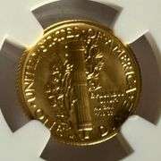 2016 W 10 Cent Mercury 1/10oz 100 th Ann SP 70 NGC