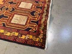 Stunning Persian Hamedan  Rug 3.6x9.7