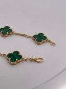 CERTIFIED BRAND NEW 18K YELLOW GOLD CLOVER LEAF BRACELET