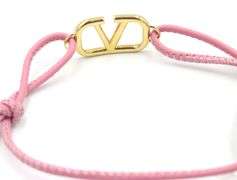 NWT Valentino Pink leather bracelet