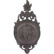 Lady of the Garden Vintage-Style Cast Iron Wall Plaque