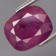 Stunning violet red 4.14ct untreated Winza Ruby