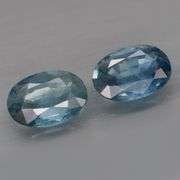 Gorgeous 2.10ct pair of steely blue Sapphires! Heated only!