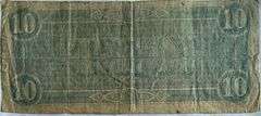 $10 Feb 17 1864 Series CSA Note.
