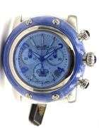 Glam Rock ladies blue dial stainless steel watch