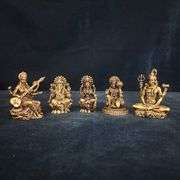 Rare Collection of Hindu Deities in Brass