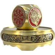 Brass Feng Shui God of Wealth Spinner with Kirin Base