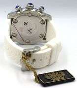 Glam Rock ladies blue dial stainless steel watch