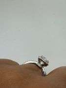 18K White Gold Cushion Cut Diamond Ring of 2.46ct