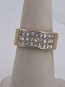 Certified Ladies 18k Gold And Diamond  Band