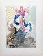 Collectible Original Color Engraving by Salvador Dali from The Divine Comedy