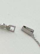 925 Sterling Silver alternating Round Disk Tennis Bracelet