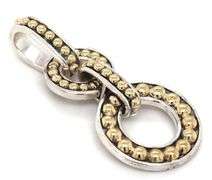 Lagos Caviar 2 tone Interlocking pendant