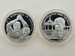 Ronald Reagan Great Moments Silver Medals Set