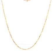 Useful 14K YG Anchor Link Necklace